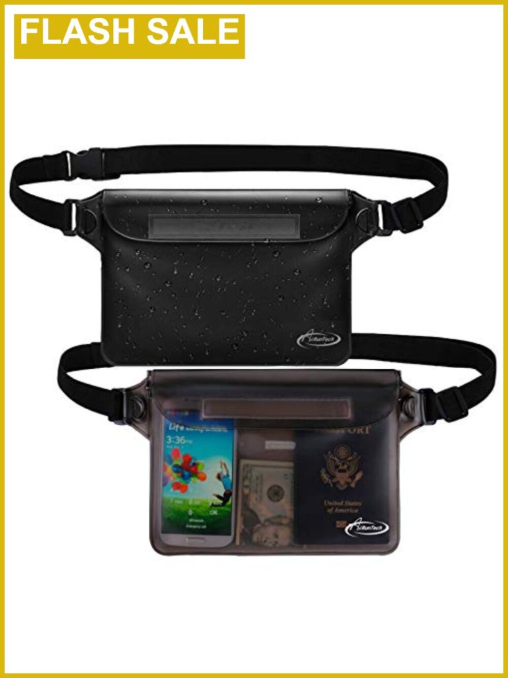 Waterproof Fanny Pack Touch Screen Dry Bag Travel Beach Kayaking